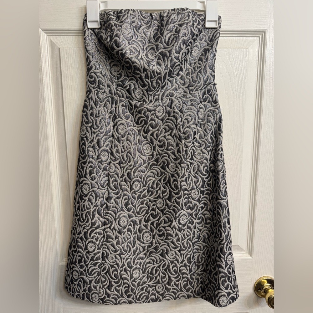 ✨ The Limited Strapless Brocade Cocktail Dress ✨